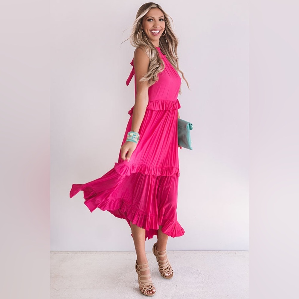 Pinkblush tired maxi dress nwot - Picture 2 of 4